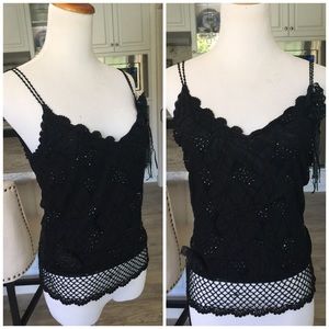 Georgiou black beaded Cami